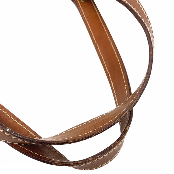 Vintage Gucci Leather Double Strap Shoulder Bag - Picture 9 of 14